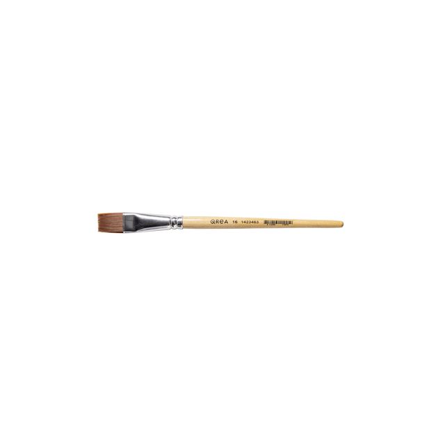 Qrea - Spazzola in pelo sintetico n. 16, larghezza 17,9 mm