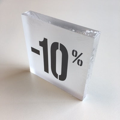 Klika - Acryl kortingsblok -10% mat transparant - 8 stuks