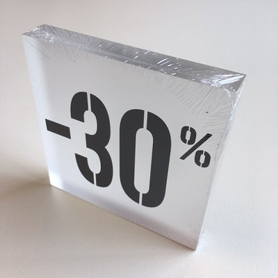 Klika - Acryl kortingsblok -30% mat transparant - 8 stuks