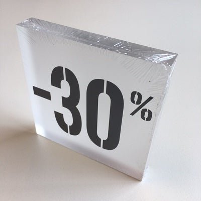 Klika - Acrylrabattblock -30% matt transparent