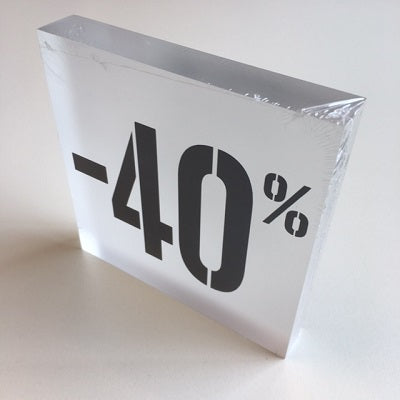 Klika - Blocco sconto acrilico -40% trasparente opaco 8 pezzi