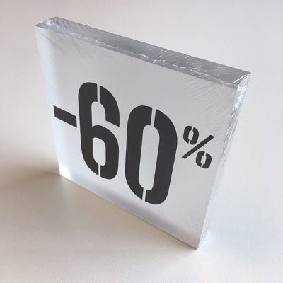 Klika - Acryl kortingsblok -60% mat transparant