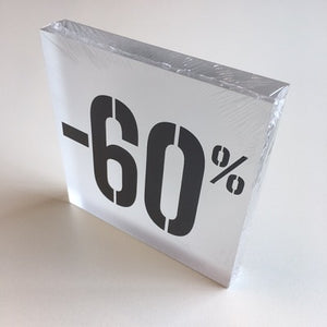 Klika - Blocco sconto acrilico -60% trasparente opaco 8 pezzi