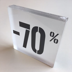 Klika - Blocco sconto acrilico -70% trasparente opaco 8 pezzi