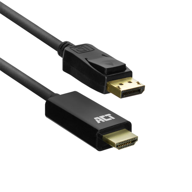 ACT - Kabel Act DisplayPort an HDMI 4K 1,8 Meter | Ein 1 Stück einbacken