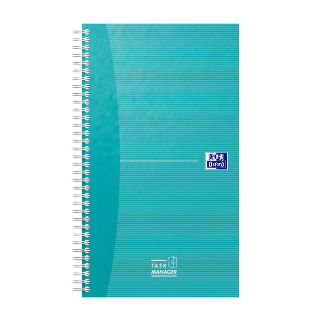 Oxford - Task Manager 141x246 mm 115 feuilles aqua | 5 pièces