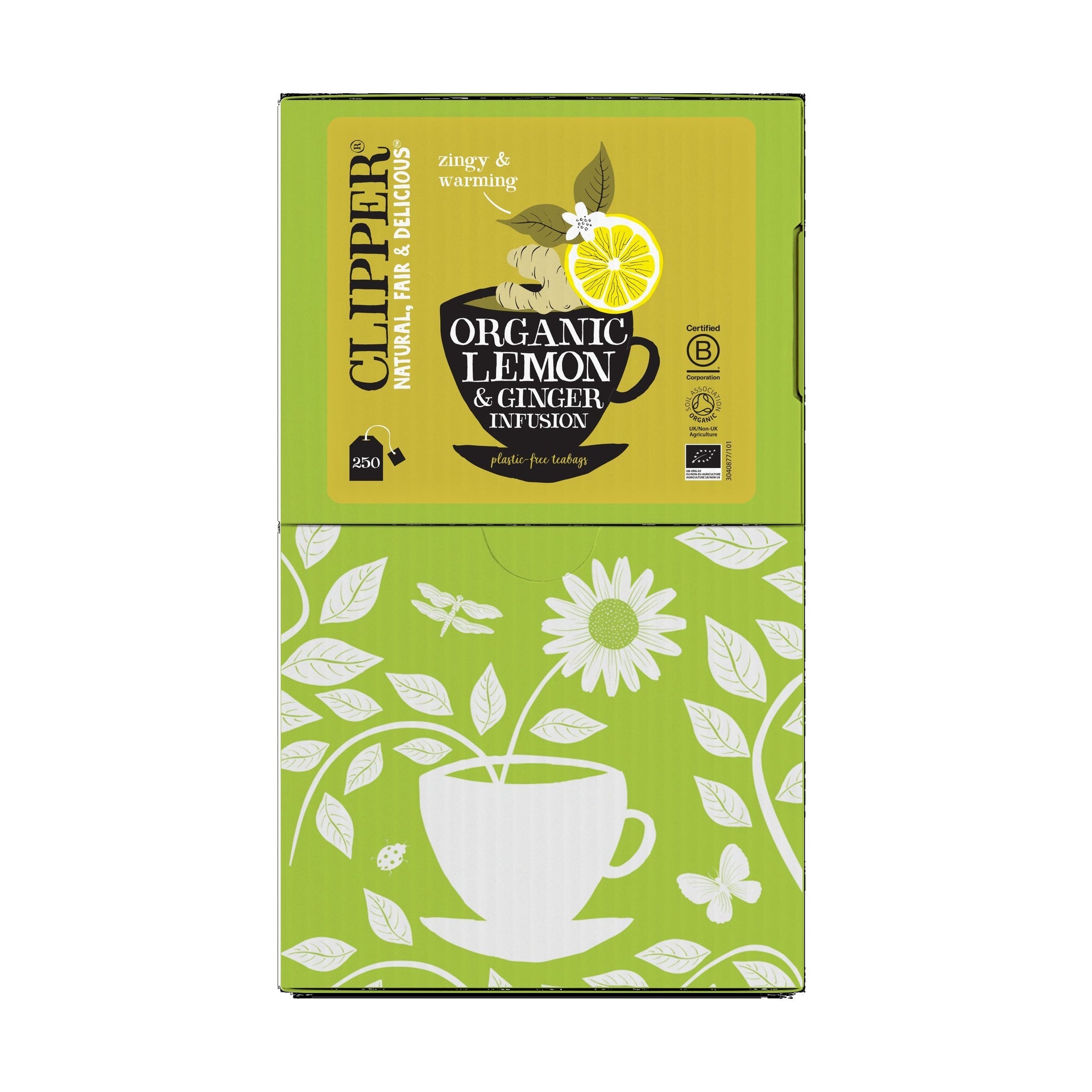 Clipper -  Thee  infusion lemon ginger bio 250 zakjes