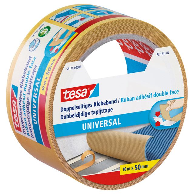 Tesa - ijte uni 10mx50mm Doppel -Sided White | 6 Stücke