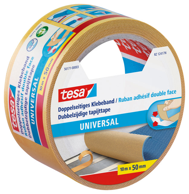 Tesa - ijte uni 10mx50mm Doppel -Sided White | Rolle von 10 Metern | 6 Stück