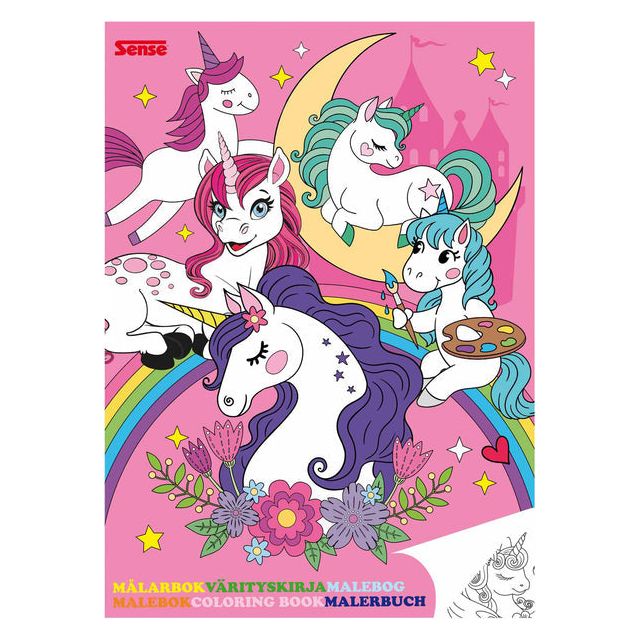 Sense - Livre à colorier Haza Unicorns