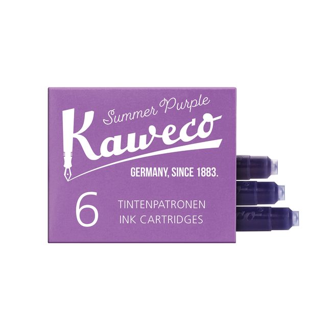 Kaweco -  Inktpatroon aubergine doosje à 6 stuks
