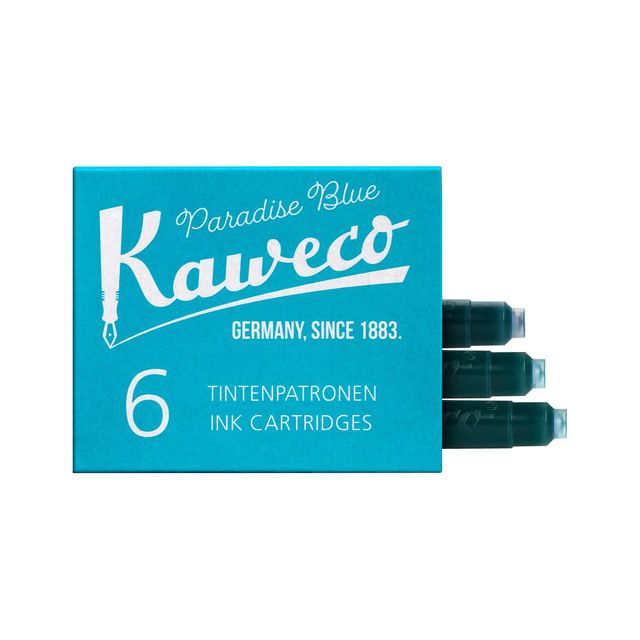 KAWECO - Modèle d'encre Kaweco Turquoise | Box a 6 pièces