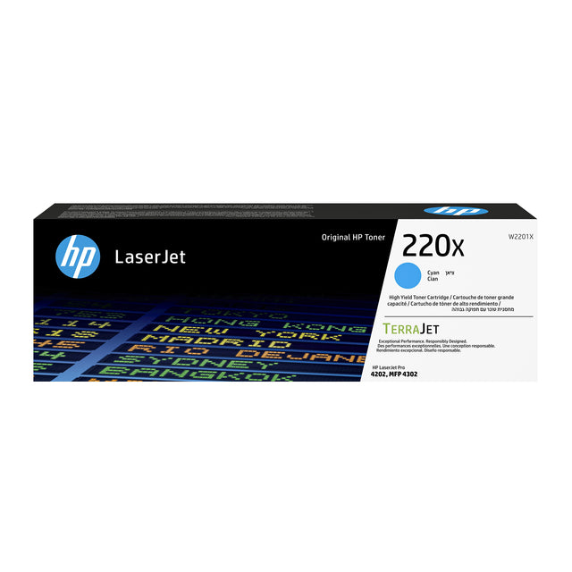 HP - toner 220X, 5.500 pagina's, OEM W2201X, cyaan