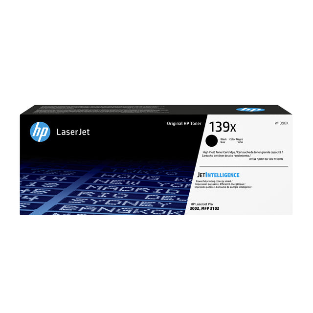 HP - Cartucho de tóner w1390x 139x negro