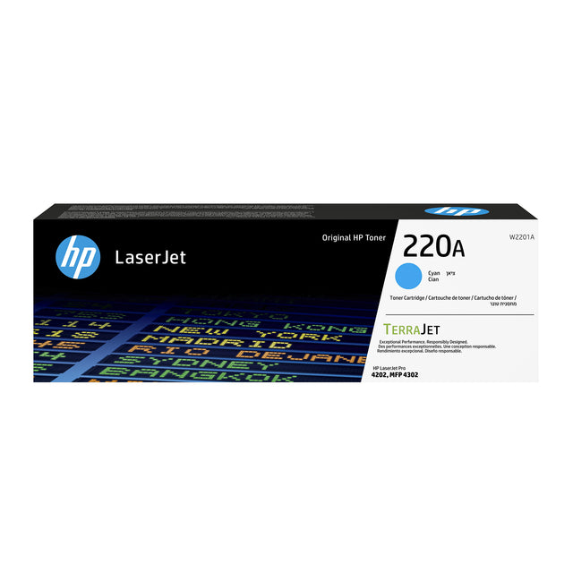 HP - Tonercartridge hp w2201a 220a blauw