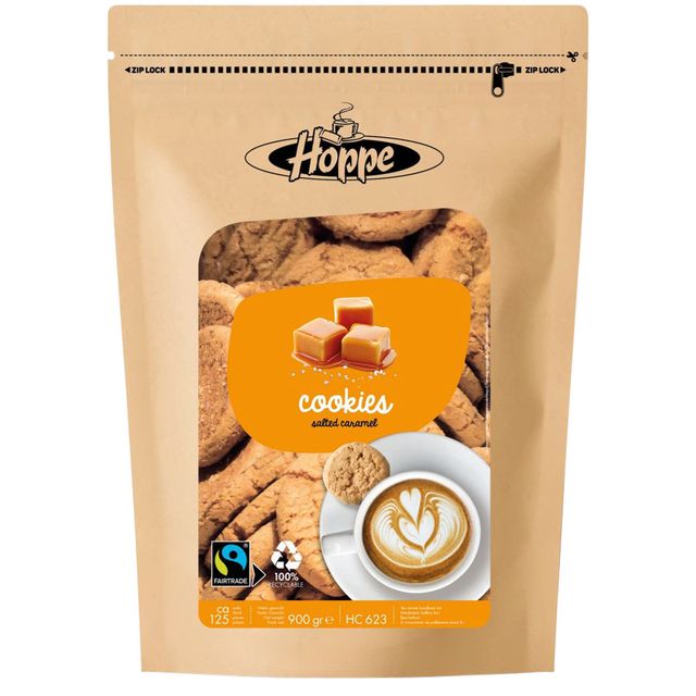 Hoppe -  Koekjes  cookies fairtrade caramel zeezout