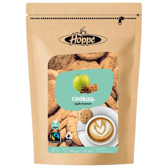 Hoppe - Koekjes  cookies fairtrade appel kaneel | 4 stuks