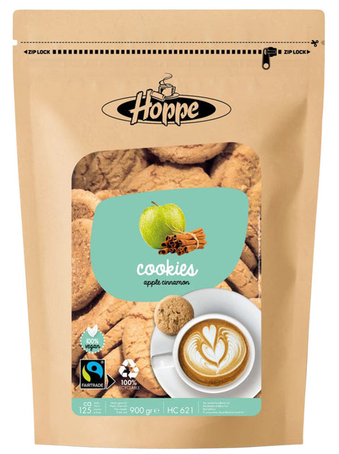 Hoppe -  Koekjes  cookies fairtrade appel kaneel