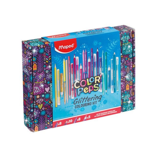 Zugeordnet - Set set maped colorpseps glitzer 31 -Stück Assorti