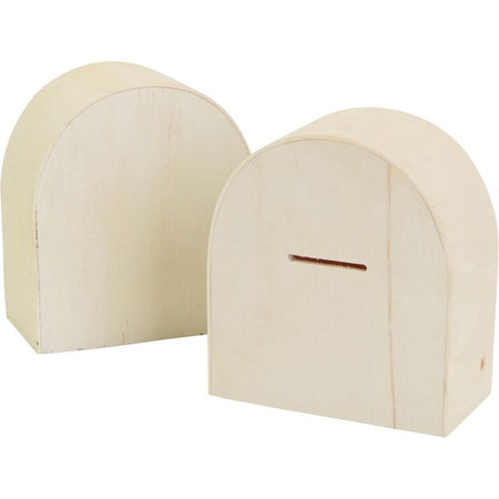 Creativ Company -  Spaarpot  hout 10x9cm