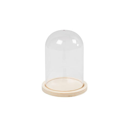 Creativ Company -  Stolp  met houten voet 9.5cm x 6cm