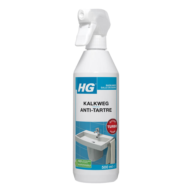 HG - Sanitärreiniger Hg Kalkweg Fool Spray 500ml | Flaschen Sie einen 500 Milliliter | 6 Stück