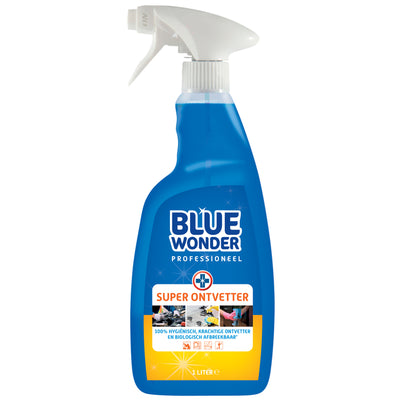 Blue Wonder - Entfetter Prof Super Entfetter Spray 1 Liter | 6 Stück