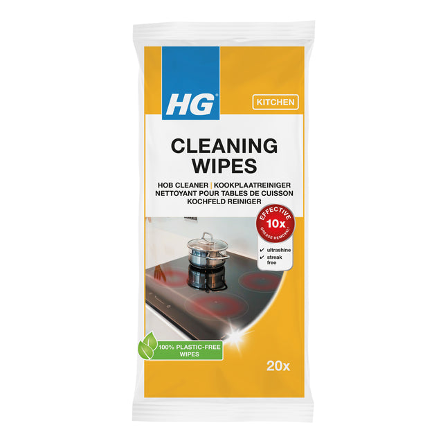 HG - Kookplaatreinigerdoekjes hg wipes 20 stuks