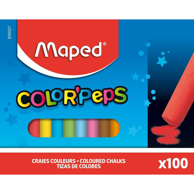 Maped -  Schoolbordkrijt  color'peps ds 100st assorti