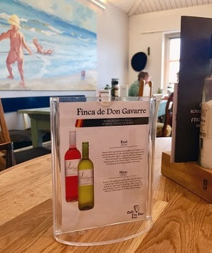 Klika -  Menustandaard A5 met ovale voet