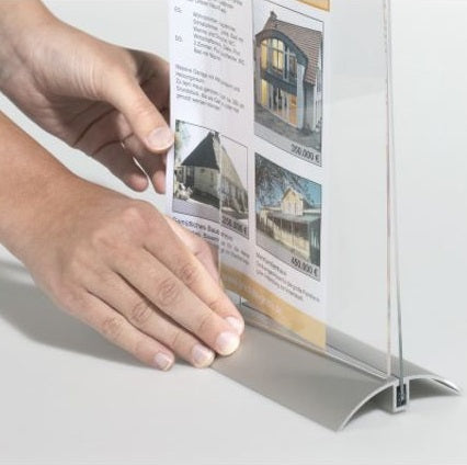 Klika - Presenter A4 21x30cm mit Aluminiumsockel