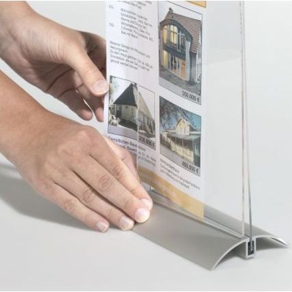 Klika - Presenter A4 21x30cm mit Aluminiumsockel