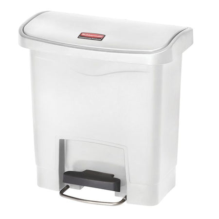 Rubbermaid - Pedal bin slim jim step on 15l white