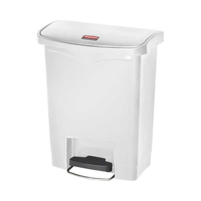 Rubbermaid - Pédale Bucket Slim Jim Step sur 30L White | 1 pièce