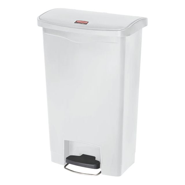 Rubbermaid - Pédal Bucket Slim Jim Step sur 50L White | 1 pièce