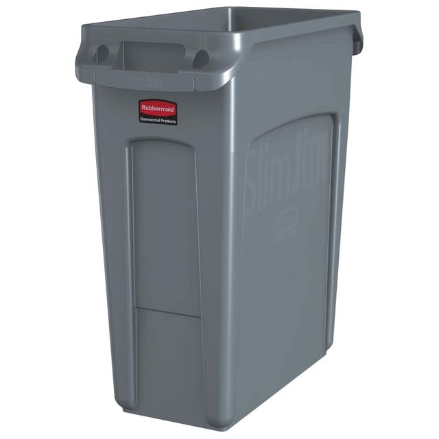 Rubbermaid - Waste Bin Slim Jim VT 60L Gray | 1 pièce