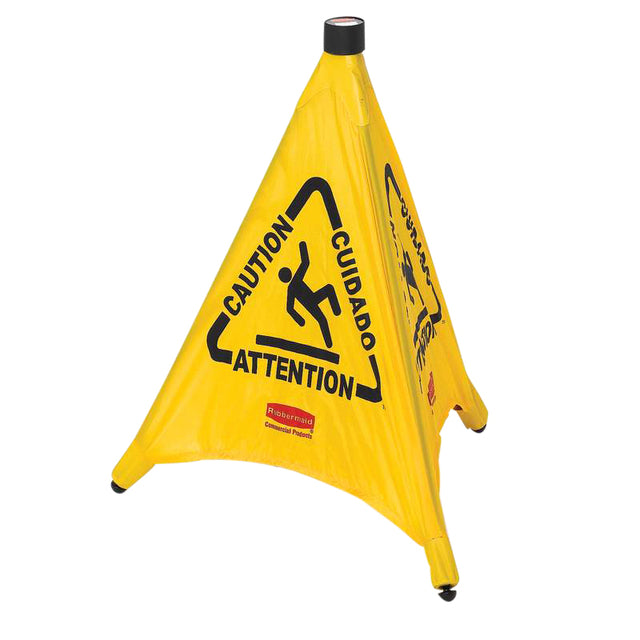 Rubbermaid -  Waarschuwingskegel driezijdig 76cm geel
