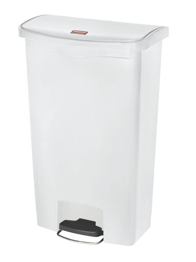 Rubbermaid - Pedal bin slim jim step on 68l white