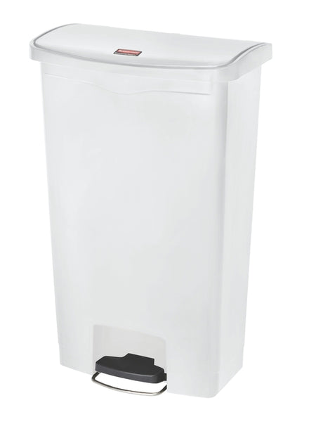 Rubbermaid - Pedal bin slim jim step on 68l white