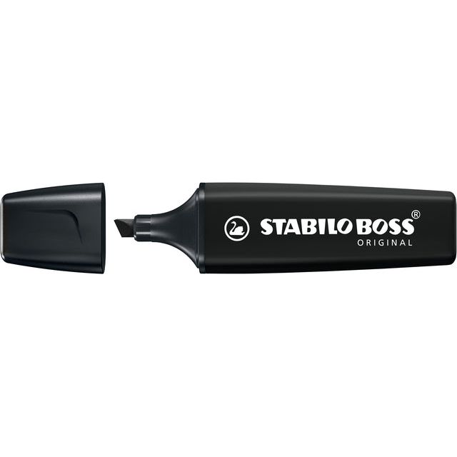 STABILO - BOSS ORIGINAL NatureCOLORS markeerstift zwart