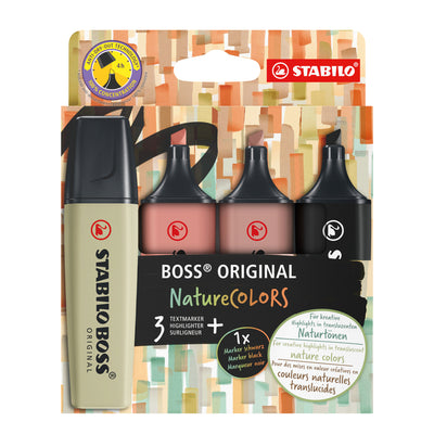 STABILO - Highlighter Boss 70/4 nature colors case of 4 pieces