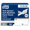 Tork - Toalla H2 Xpress Advanced multipliegue 2 capas 212x255mm 21x180 hojas blanco 120398