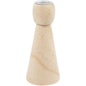 Creativ Company -  Kandelaar  hout conisch 14.5cm
