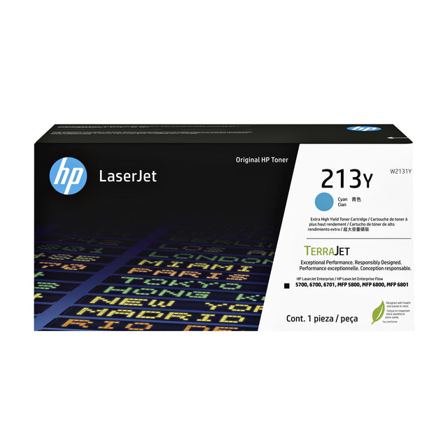 HP - Tonercartridge hp w2131y 213y blauw