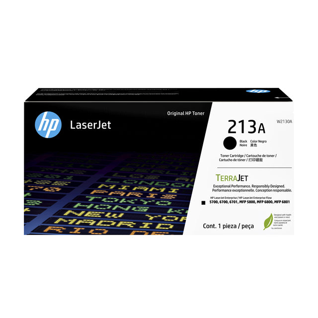 HP - Tonercartridge hp w2130a 213a zwart