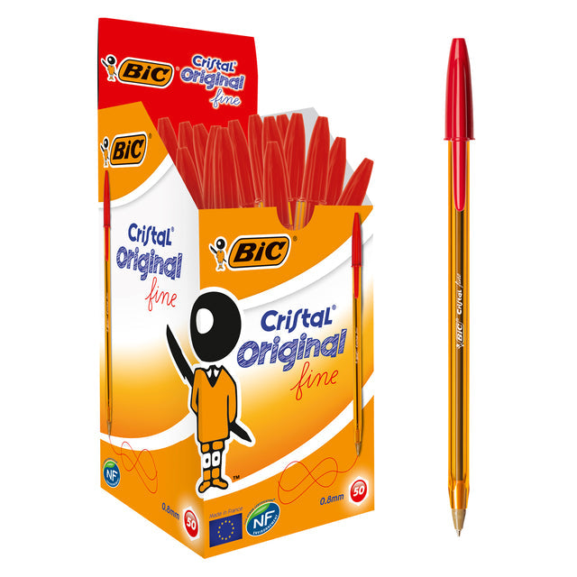 BIC - Ballpen Cristal Fine Rot