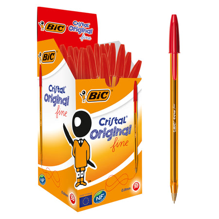 Bic - Penna a sfera Cristal fine rossa