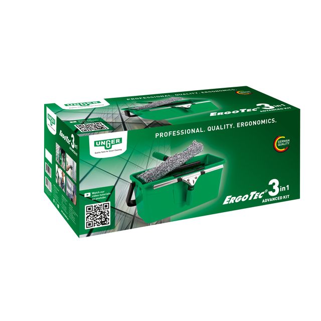 Unger -  Glasreinigingskit  3in1 ergotec