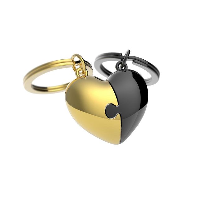 Metalmorphose -  Sleutelhanger  puzzelhart | 6 stuks