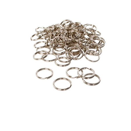 Creotime - Key ring Creativ Company silver colored 25mm 100 pieces
